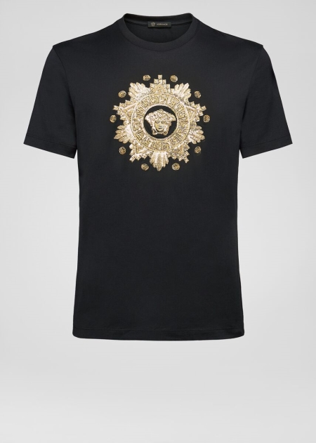 Versace Studded Medusa Western T-shirt Herr - 597162LEA